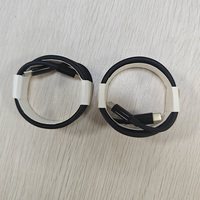 Kabel Data USB C Tipe-C Pengisian Cepat Shenzhen Lvxiangyuan PD240W 48V 5A 100W Maks 1M 1.5M 2M Pelindung Anyaman Hitam E-marker