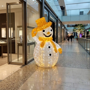 Reallife Taille Colle Bonhomme De Neige Vacances Décoration Intérieure/Extérieure LED Paysage 200w 24v 3D LED Motif Lumière - Product Image 2