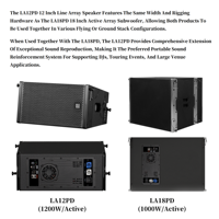 Line Array 12 pouces Haut-parleur extérieur bidirectionnel étanche Line Array Armoire de haut-parleurs actifs Line Array Haut-parleurs professionnels