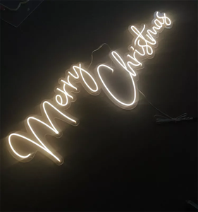 Panneau néon acrylique led personnalisé joyeux noël pour décoration de chambre à coucher - Product Image 3