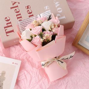 Bouquet de roses pour la Saint-Valentin 2025, 9 roses, fleurs éternelles, à envoyer aux filles, aux amies, à la mère, cadeau de la Saint-Valentin, mini fleurs séchées - Product Image 6