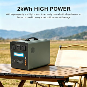 Station d'alimentation solaire portable à bas <span class=keywords><strong>prix</strong></span> 2 kWh 12,8 V 130 Ah 3000 W avec fonction Wi-Fi, station d'alimentation solaire 500 W pour la vie en van - Product Image 1