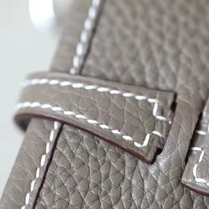 Tas tangan desainer Premium tas persegi kecil miring bahu wanita cetak Evelyn mini kulit sapi lapisan atas alternatif mewah
