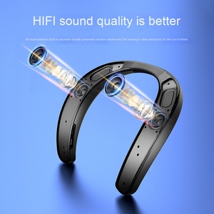 Nuevo inalámbrico para auriculares intrauditivos Bluetooth Subwoofer de tela Indicador de batería LED Audio estéreo Juego abierto Características del cuello colgante - Product Image 3