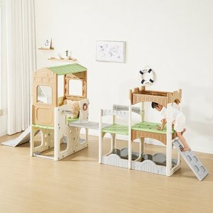 Tobogán Redondo de Plástico para Bebés, para Jugar en Interiores, para Escalar y Deslizarse, para Bebés y Niños Pequeños, Estructura de Escalada Pequeña para Uso Doméstico en Interiores - Product Image 1