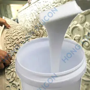 Industrial grade condensation type silicone rubber The shrinkage rate of rtv2 silicone rubber translucent 25 Shore