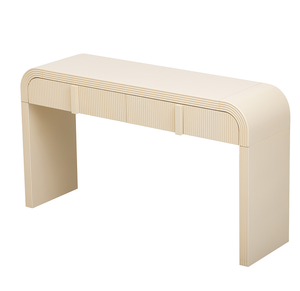 Modern Luxury <b>Rustic</b> Solid <b>Wood</b> Console <b>Table</b> Cross-Leg Design Sturdy Construction Ample Surface Space for Living Room Hotel Use - Product Image 3