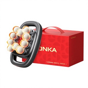 <span class=keywords><strong>Pistola</strong></span> <span class=keywords><strong>de</strong></span> <span class=keywords><strong>Masaje</strong></span> Inalámbrica Konka Gift <span class=keywords><strong>de</strong></span> 10 Cabezales y 99 Velocidades con Potente Motor con Escobillas, Función <span class=keywords><strong>de</strong></span> Amasamiento Profundo, Control <span class=keywords><strong>de</strong></span> Velocidad - Caja <span class=keywords><strong>de</strong></span> Regalo - Product Image 1