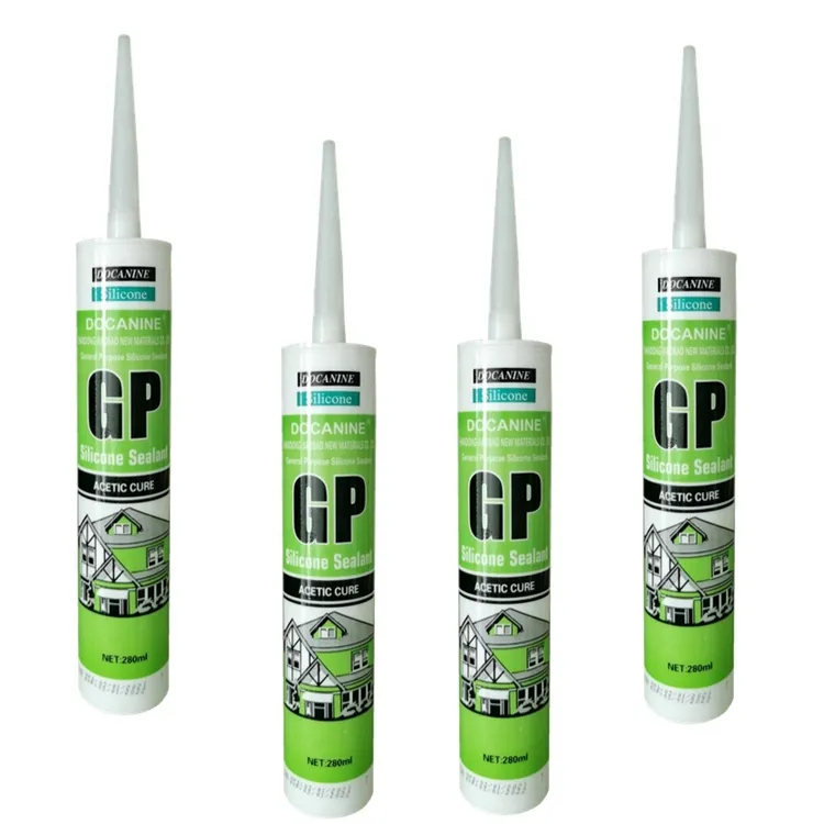 Cheap GP acetic glass silicone sealant acid anti-fungus general purpose for bathroom kitchen