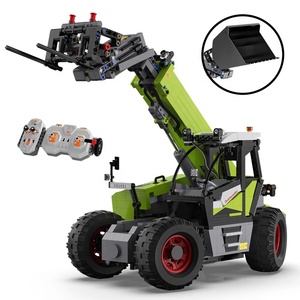 Cada 1/17 C61051W Rc chargeur télescopique <span class=keywords><strong>grue</strong></span> brique jouets 1469 pièces 2.4G Rc assemblage chargeur ingénierie bloc de construction camion - Product Image 1
