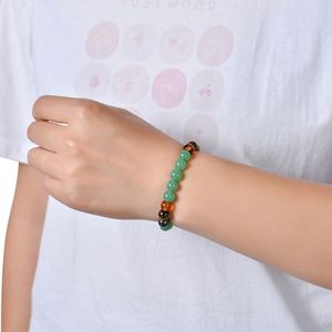 "8mm Green Aventurine & Tiger Eye <b>Bracelet</b> - Handmade Healing Stone Jewelry for Women <b>Men</b> - Product Image 5