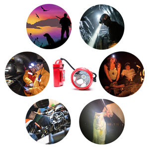 مصباح أمامي قابل لإعادة الشحن آمن قابل لإعادة الشحن مخصص بسلك لعمال المناجم مصباح أمامي للتعدين مصباح غطاء IP67 OEM للصيد والصيد - Product Image 6