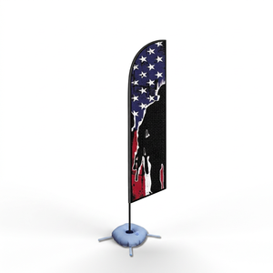 Banderas Publicitarias Personalizadas para Carretera, 2.5X11.5 Pies, Resistentes al Viento, Tipo Pluma, Doble Cara, Banderas de Playa, Pancarta Ondulante en Forma de Lágrima - Product Image 1