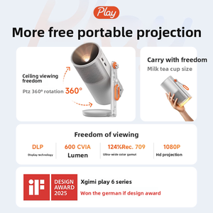 <span class=keywords><strong>Proyector</strong></span> doméstico Play6e Android DLP 1080P de alto brillo, portátil, con soporte móvil. - Product Image 4