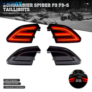 Luces Traseras Delanteras para Motocicleta INMT <span class=keywords><strong>Bombardier</strong></span> <span class=keywords><strong>Spyder</strong></span> F3 F3-S, Luces LED Modificadas de Circulación Diurna, Luces de Freno, Intermitentes, Plástico - Product Image 3