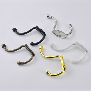 Retro Wall Hooks Metal Cast Iron Oval Backplate Multi Color Coat <b>Rack</b> For <b>Door</b> Or Wall Mounting Clothing <b>Storage</b> - Product Image 3