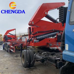 Nueva grúa usada <span class=keywords><strong>de</strong></span> carga automática <span class=keywords><strong>de</strong></span> 2 3 4 ejes <span class=keywords><strong>de</strong></span> 20 pies y 40 pies, cargador lateral <span class=keywords><strong>de</strong></span> contenedor, semirremolque, remolques elevadores laterales a la venta - Product Image 1