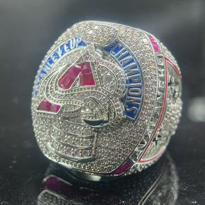Anello da Campione H F <span class=keywords><strong>2022</strong></span> - Regalo Hip Hop per Matrimonio e Fidanzamento in Ottone Placcato Oro - Product Image 3