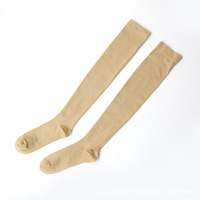 Chaussettes de compression unies à haute compression, au-dessus du genou, pour la course à pied, la randonnée et le cyclisme