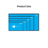 18.5" 21.5" 24" 27" 32 Inch Touch Screen Monitor Interactive Touch Lcd Display Windows Android System Panel Pc Ip65