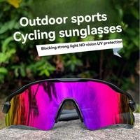 Lunettes de soleil portables pour le cyclisme et la course en extérieur, résistantes au vent, design demi-cadre, confortables, protection UV400, pour la pêche et les sports