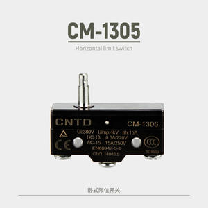 Microinterruptor Eléctrico CM-1305 de CNTD Changde, Auto-Reiniciable, de Límite de Recorrido, Botón Recto - Product Image 4