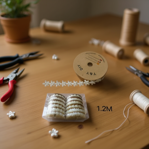 Cordoncini con Perline a Quadrifoglio 1,2M per Creazione Gioielli Fai-da-Te, 12 Pezzi - Product Image 2