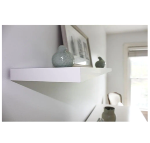 Meilleur prix étagère murale <span class=keywords><strong>en</strong></span> <span class=keywords><strong>bois</strong></span> créative pour salle de bain <span class=keywords><strong>cuisine</strong></span> salon bureau Design moderne couleur blanche cloison de rangement - Product Image 4