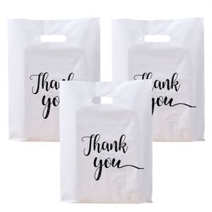 Factory Price Custom logo Printed Retail Black <b>pink</b> Plastic Small Business Supermarket Packaging Shopping <b>Bag</b> Thank You <b>Bags</b> - Product Image 4