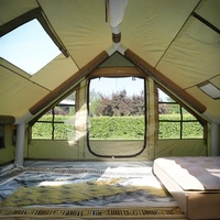 Tente gonflable familiale de grande taille pour le camping, protection UV, imperméable, 6 à 18 mètres carrés