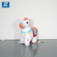 Modèle de poney gonflable en peluche pour la publicité extérieure lors de festivals, décoration personnalisée de cheval gonflable