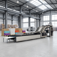 Laminateur haute vitesse pour carton ondulé destiné à la fabrication de boîtes en carton