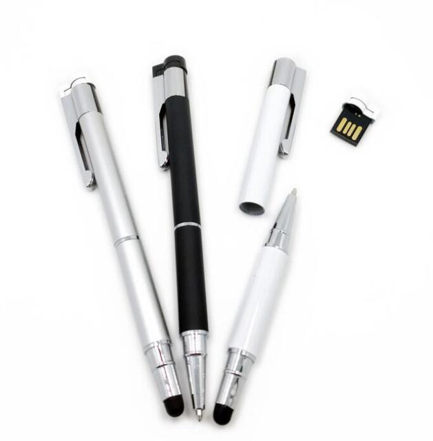 KS Brand New Metal Ball Point Pen USB Flash Drive 128GB-512GB USB 2.0 Custom Logo 5-Year Warranty Gifts