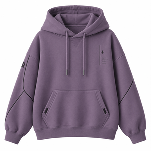 Sudadera Deportiva Premium Personalizada con Hombros Caídos, Tejido Transpirable de Mezcla de Algodón para Uso Casual y Moda Urbana - Product Image 4