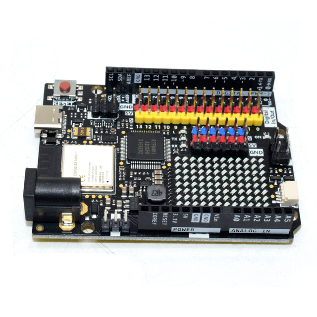 #63077 Black Neutral LOGO ATMEGA328P Development Board with WiFi for Arduinos UNO R4 Sensor Modules Kit