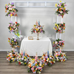 ชุดตกแต่งดอกไม้ประดิษฐ์แบบสดใสดอกไม้ประดิษฐ์ระดับพรีเมียมสำหรับตกแต่งงานแต่งงาน - Product Image 1