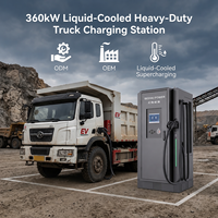 Station de recharge rapide DC haute vitesse 240 kW, édition noire, double pistolet, sortie 250 A, multi-standards GBT CCS1 CCS2, chargeur rapide pour véhicules électriques
