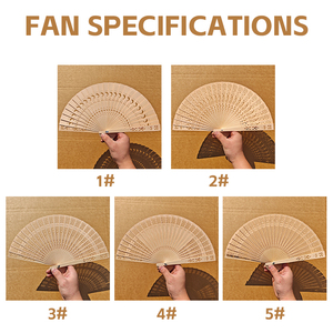 Abanico de Mano de Madera Nicro a Precio de Fábrica Personalizado con Grabado Calado para Regalo de Invitados en Bodas y Fiestas - Product Image 6