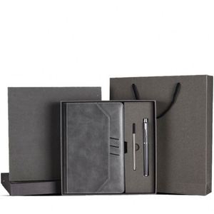Carnet de notes personnalisé neuf d'usine, couverture rigide de luxe avec grande pochette, stylo inclus, coffret cadeau d'entreprise - Product Image 5