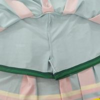 Ensemble 2 pièces d'uniformes de pom-pom girl sans manches personnalisés avec logo imprimé pour femmes Robes jupe pour performances de compétition en équipe