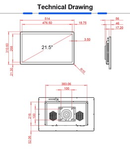Étagère de supermarché <span class=keywords><strong>murale</strong></span> 21.5 pouces écran LED vertical moniteur affichage Tv lecteur de publicité signalisation numérique - Product Image 6