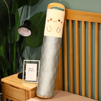 Coussin long en rotin et soie glacée, motif dessin animé, rafraîchissant pour l'été, pour canapé-lit et coussin de jambe