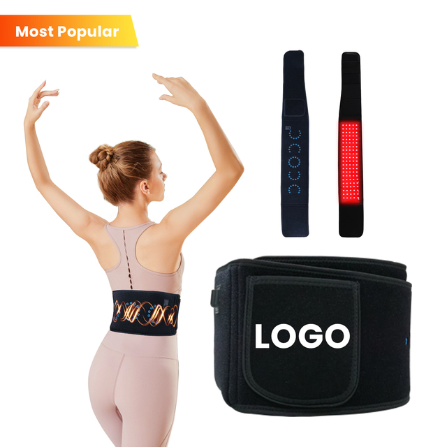 IDEARED New Design Handheld Neoprene LED Therapy Belt Rechargeable Battery 850nm 660nm Red Infrared Light for Pain Relief Head