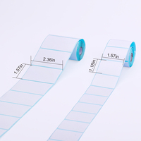 Rollo de etiquetas adhesivas de código de barras de 40x30mm, rollo de etiquetas adhesivas de Papel térmico para impresora móvil