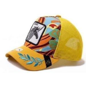 Gorra Trucker de Alta Calidad con Bordado de Animales, Tejido de Malla, Ajustable, Unisex, Casual, Primavera Verano, 6 Paneles - Product Image 1
