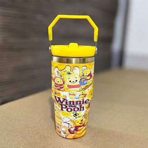 Botella de Agua Aislada de Acero Inoxidable con Asa Portátil y Logotipo Personalizado de Fábrica, Vaso Térmico, Termo - Product Image 5