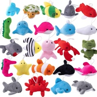10cm 12 cm personnalisé Mini porte-clés en peluche jouets en peluche Mini peluche Mini jouets en peluche animaux en peluche poissons dauphin