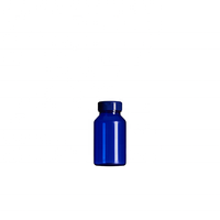 Offre Spéciale Sans BPA De Qualité Alimentaire 150cc PET Translucide Bleu Bouteille En Plastique Pilule Tablette Capsule Emballage Avec Flip Top Cap