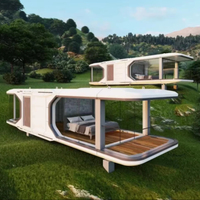 Capsule spatiale de luxe en promotion : maison préfabriquée intelligente et modulaire pour hôtels, complexes hôteliers, Airbnb, glamping et séjours à domicile