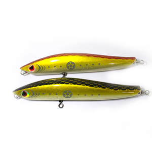 Señuelo Artificial de Madera Hecho a Mano, 160mm 65g/210mm 90g, para <span class=keywords><strong>Pesca</strong></span> de <span class=keywords><strong>Lubina</strong></span> y Marlín en Océano, Río, Lago y Arroyo - Product Image 3